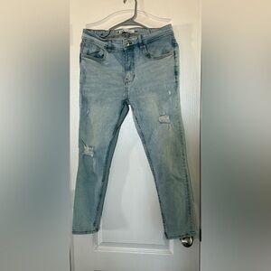 Zara Light Blue Distressed Jeans Size 31